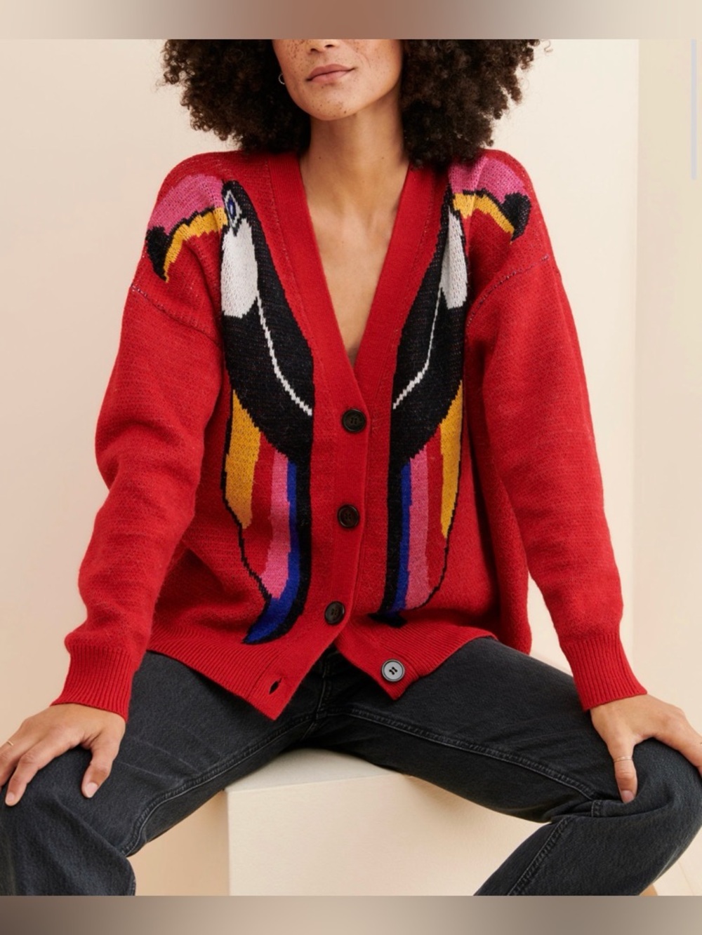 Farm Rio Toucan Cardigan - Small